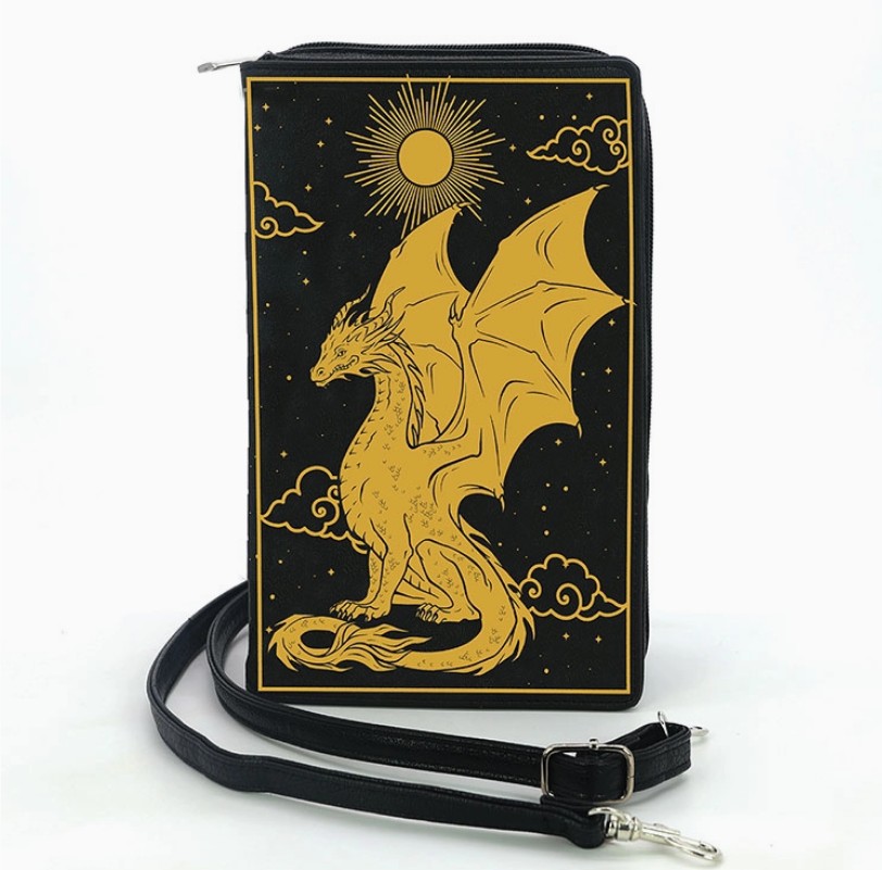 The Book of Dragon Book Clutch Bag in Vinyl
