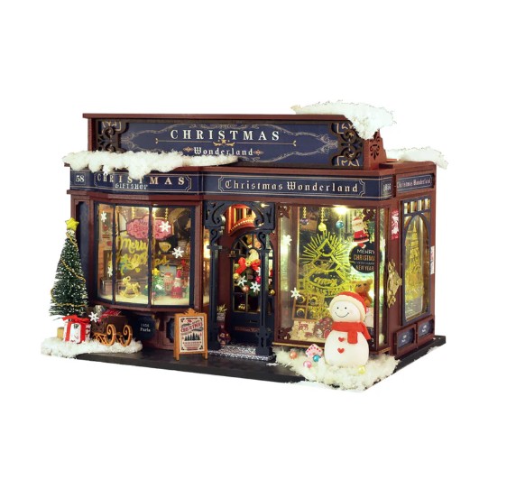 Diy Miniature House Kit: Christmas
