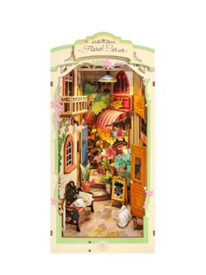 Diy Book Nook Kit: Floral Corner with Dust Cover