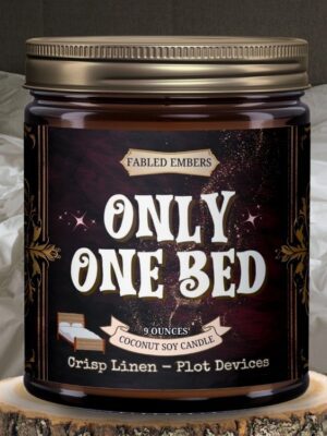 Only One Bed (Oh Nooo) Book Trope Candle