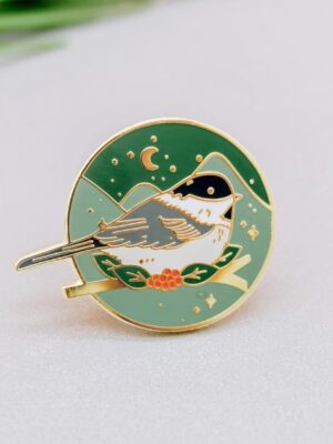 Winter Bird Enamel Pin