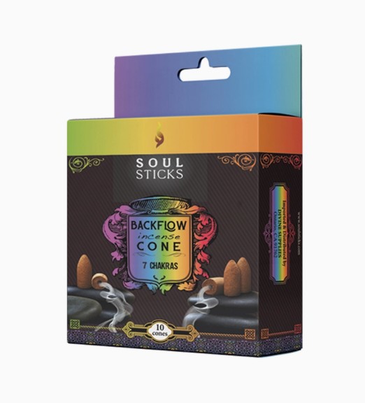 7 Chakras Soul Sticks Backflow Incense Cones