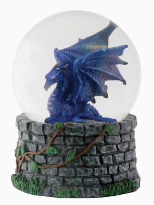 Midnight Dragon Water Globe