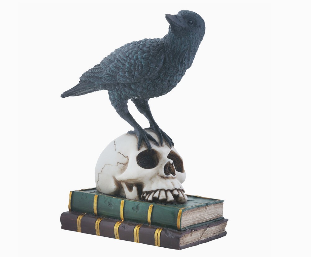 Quoth the Raven On Skull and Books