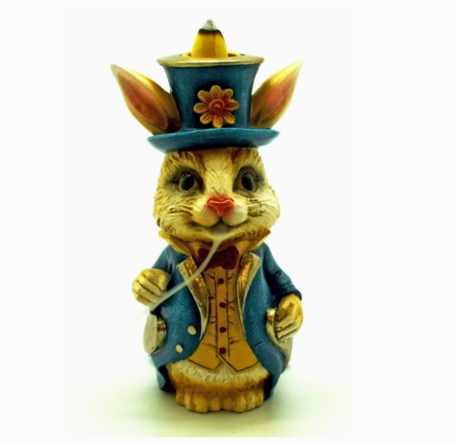 Alice in Wonderland Rabbit Back Flow Incense Burner