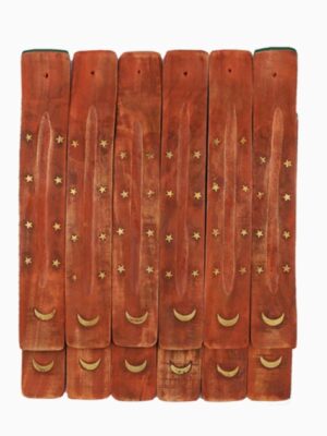 Moon Incense Stick Holders 11" Incense Ash Catcher (Single)