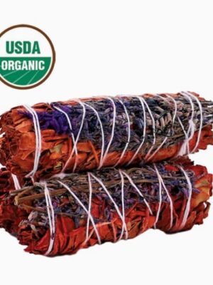 Dragon Blood Sage with Lavender 4" Smudge Sticks