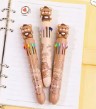 Coffee Bear 10-COLOR Retractable Ball PEN