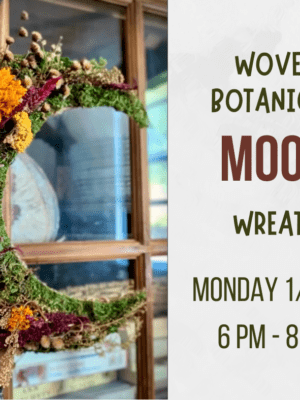 January Book Club Craft Night: Woven Botanical Moon