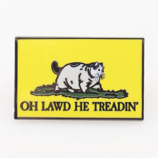 Oh Lawd He Treadin' Enamel