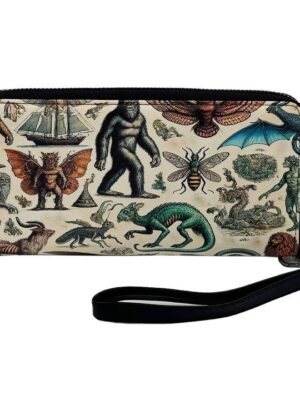 Cryptids and Mythological Creatures Clutch Handbag