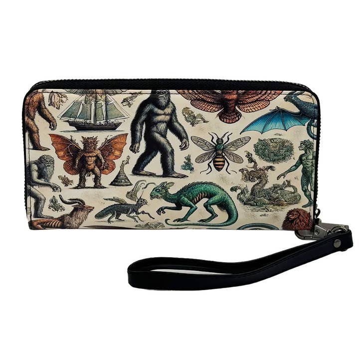 Cryptids and Mythological Creatures Clutch Handbag