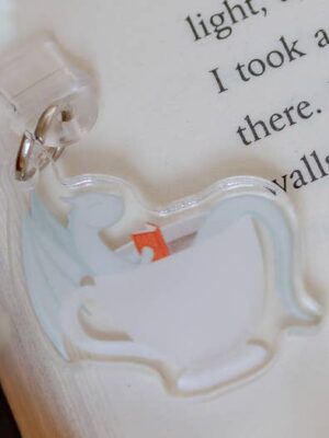 Cozy Teacup Dragon Acrylic USB-C Dust Plug Kindle Charm