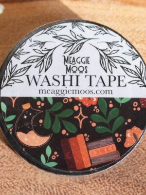 Burgundy Books Washi Tape | Fantasy Reader Stationery  