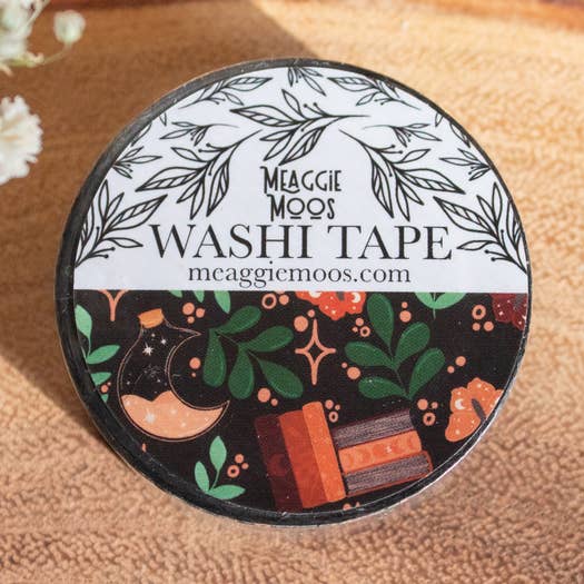 Burgundy Books Washi Tape | Fantasy Reader Stationery