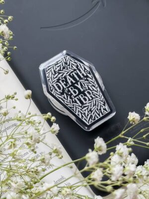 Death by TBR Coffin Kindle / Phone Grip  