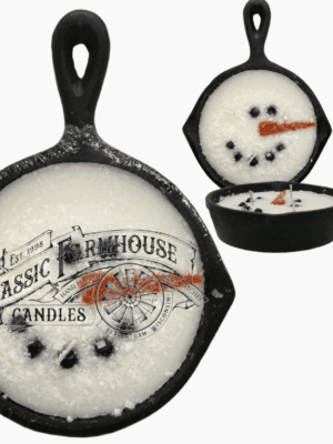 Frosty 8 oz Cast Iron Pan Candle